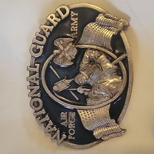 Vintage 1982 National Guard Belt Buckle
